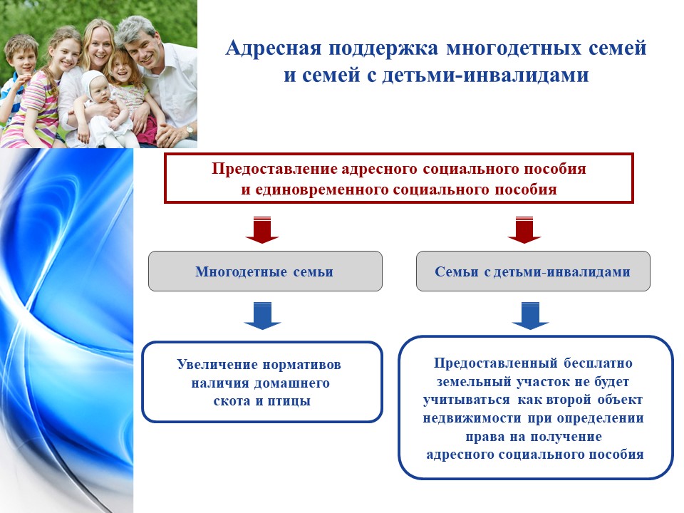 Проект социальные выплаты